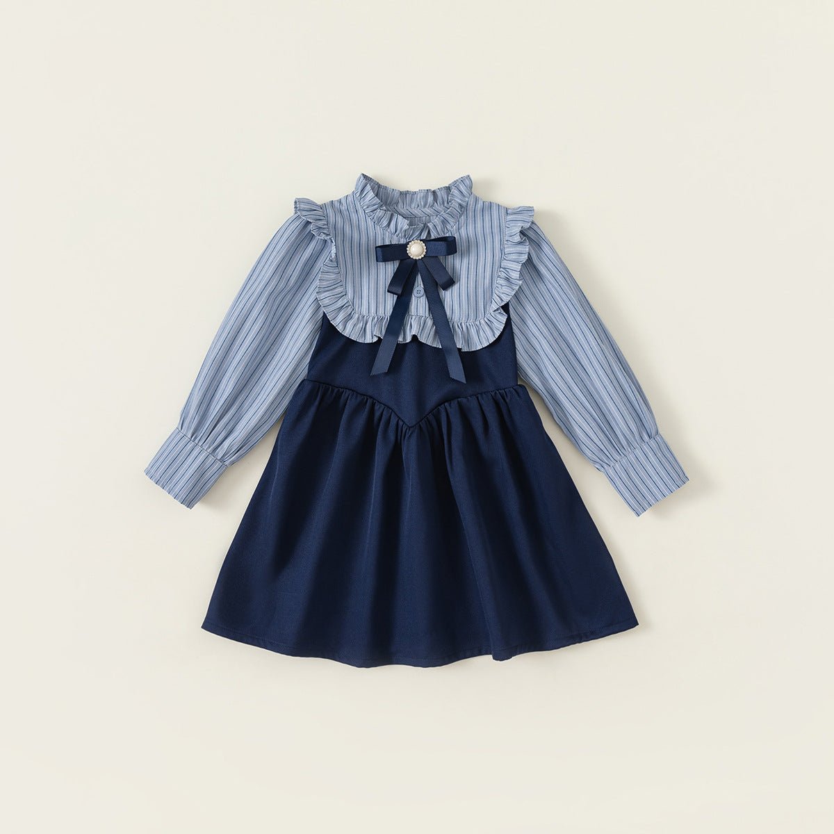 stripe frill one-piece – biscuit closet