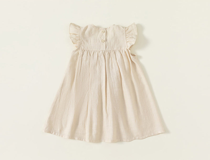 no sleeve frill one-piece