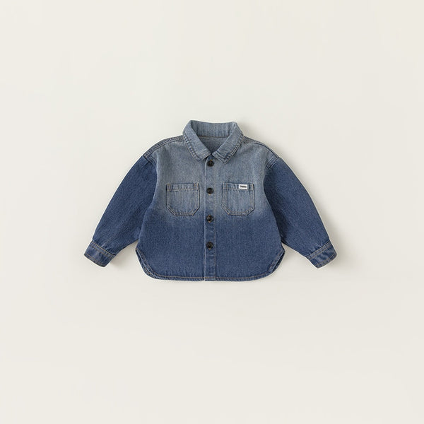 gradation denim shirt