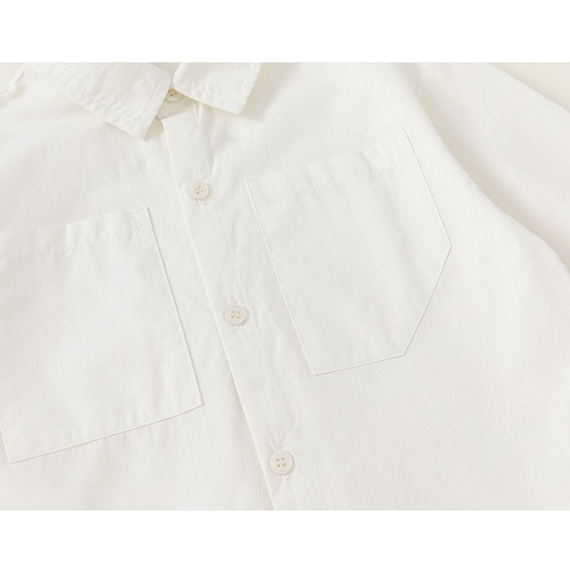 simple monotone stitch shirt