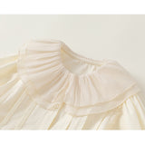 ivory frill blouse