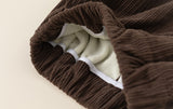 corduroy classical pants with fleece lining