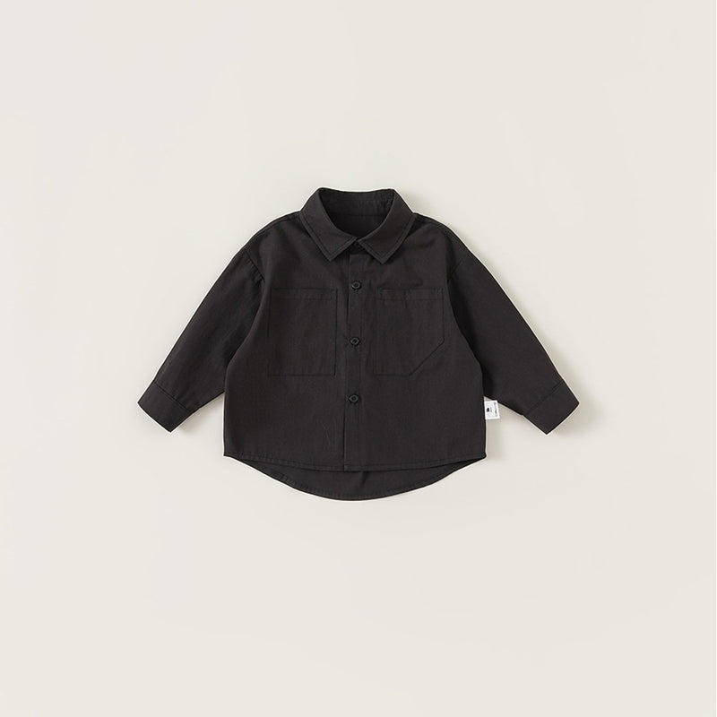 simple monotone stitch shirt