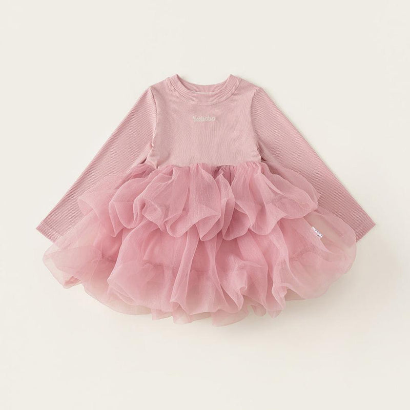 long sleeve tulle one-piece