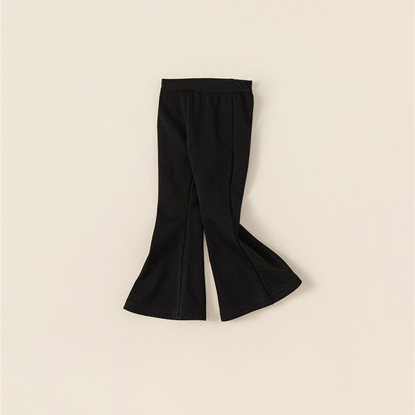 black minimal boots cut pants