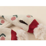 cute pattern knit muffler