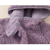 purple girly bear coat