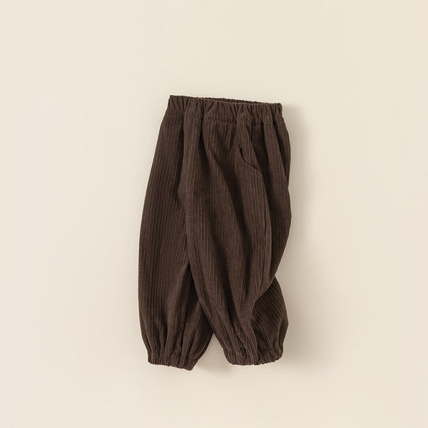 corduroy classical pants with fleece lining