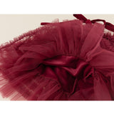 bordeaux tulle frill one-piece