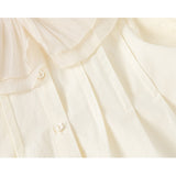 ivory frill blouse