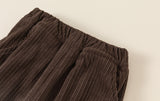 corduroy classical pants with fleece lining