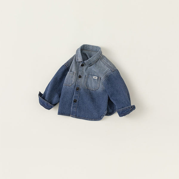 gradation denim shirt