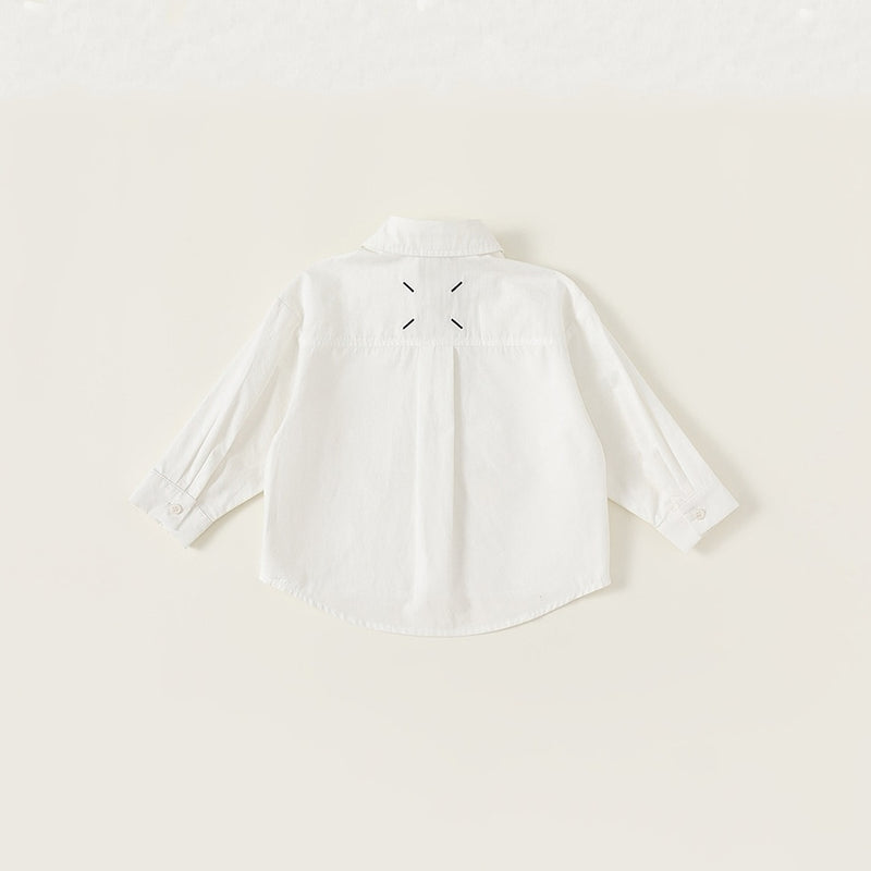 simple monotone stitch shirt