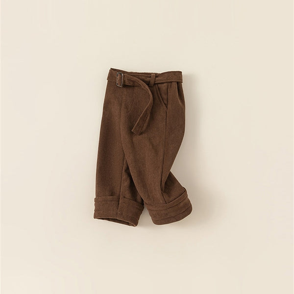 corduroy brown pants with fleece lining