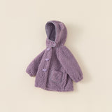 purple girly bear coat