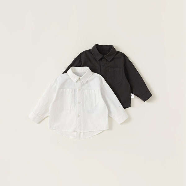 simple monotone stitch shirt