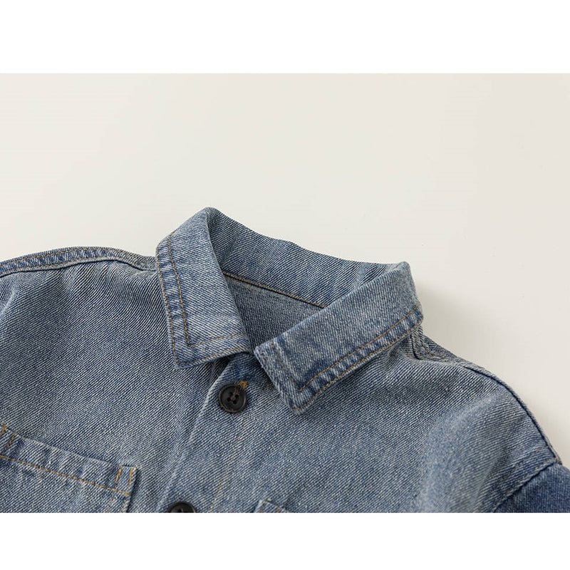 gradation denim shirt