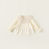 ivory frill blouse