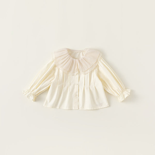 ivory frill blouse