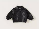 fake leather minimal jacket