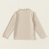 frill neck knit tops