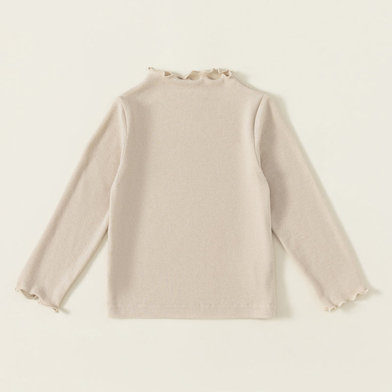 frill neck knit tops