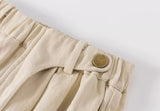 cotton tuck pants