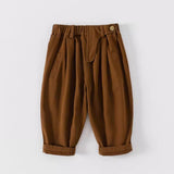 cotton tuck pants