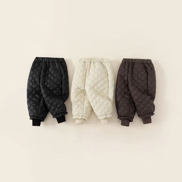 quilt pants with fleece lining