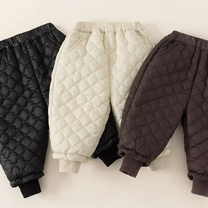 quilt pants with fleece lining