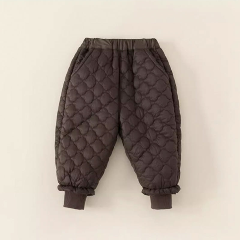 quilt pants with fleece lining