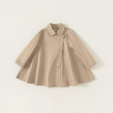 A-line trench coat