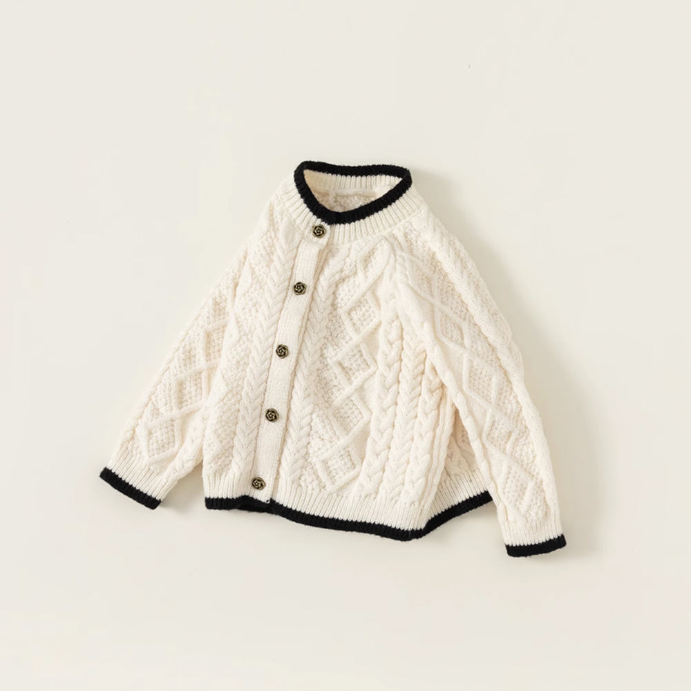 alan pattern elegant cardigan – biscuit closet