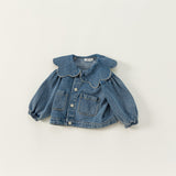 girly collar denim jacket