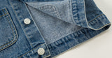 girly collar denim jacket