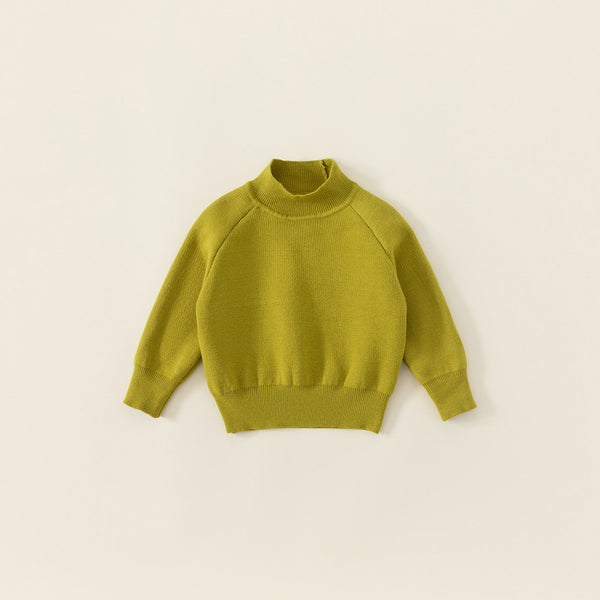 highneck knit with fleece lining