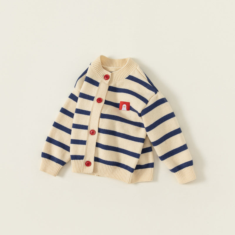 marine border cardigan