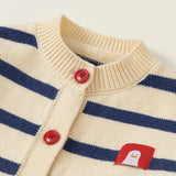 marine border cardigan