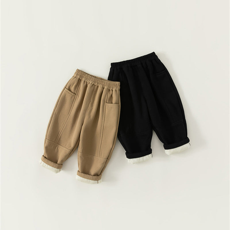 cotton pants with fleece lining