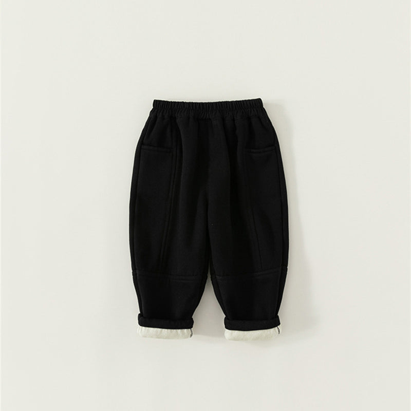 cotton pants with fleece lining