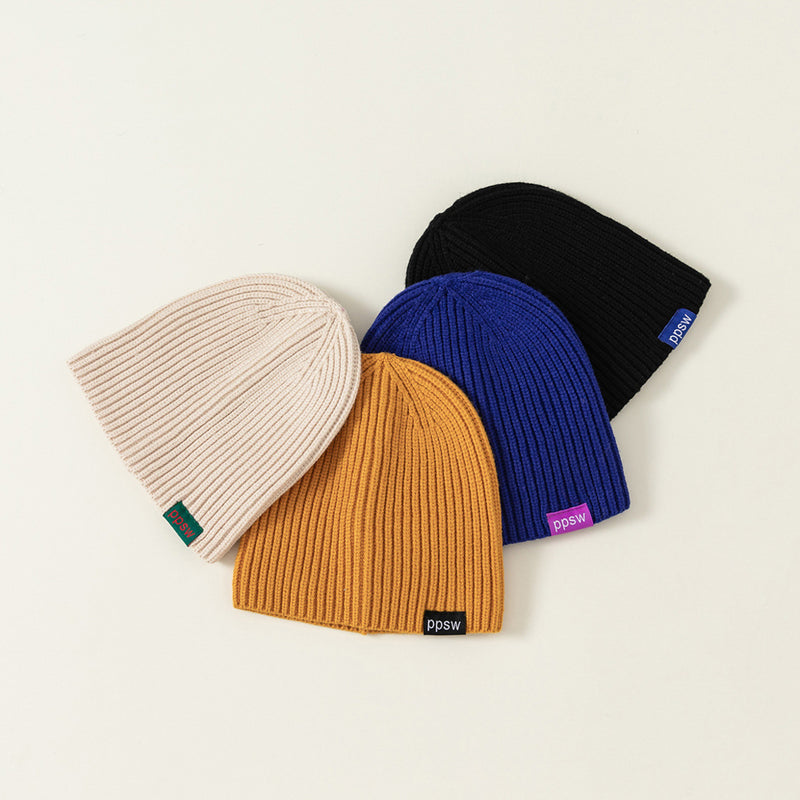 casual color knit hat