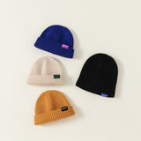 casual color knit hat