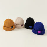 casual color knit hat