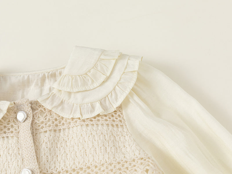 crochet frill blouse – biscuit closet