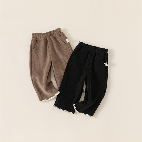 fleece lining wide pants