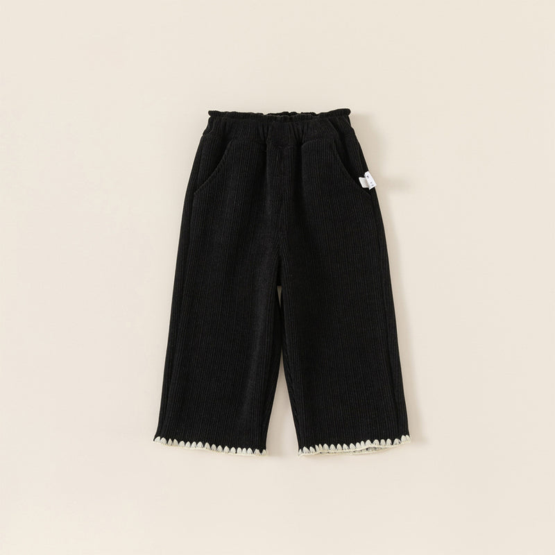 fleece lining wide pants